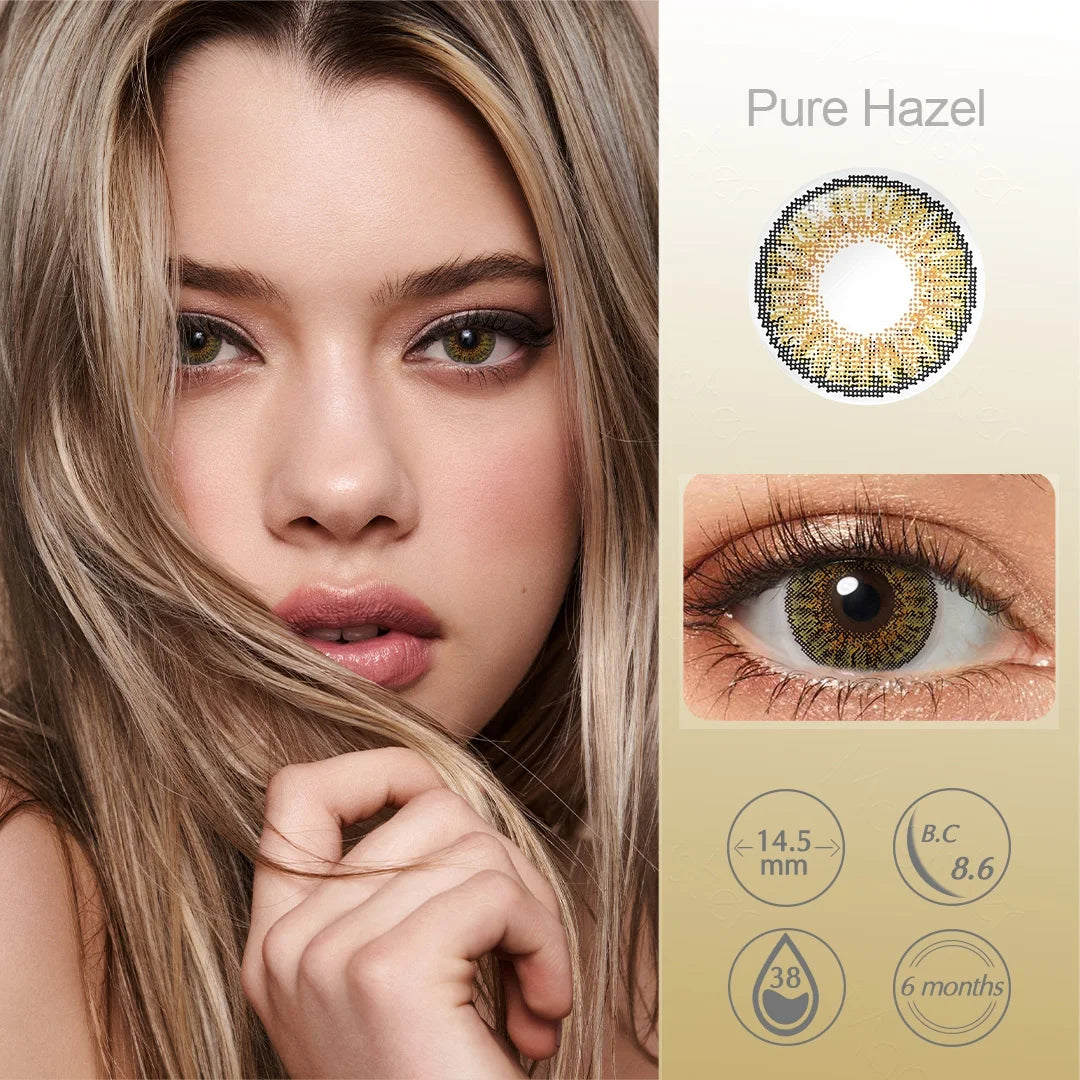 qgtao Colored Contact Lenses For Eyes 1 Pair Color Contact Lenses 3 TONE Color Lens Eyes Contacts