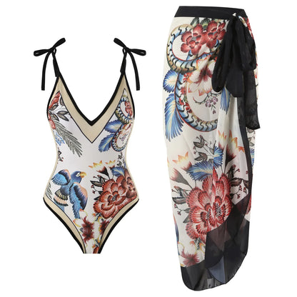 qgtao New Arrival Push Up Women Bikini Set Floral Printed Ruffle Bikinis Strappy Bandage Swimwear Brazilian Biquini Bathing Suit