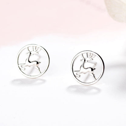 Cute Christmas Elk Dangle Earrings For Women Charm Xmas Deer Star Bowknot Round Ball Drop Earring Girls New Year Party Jewelry