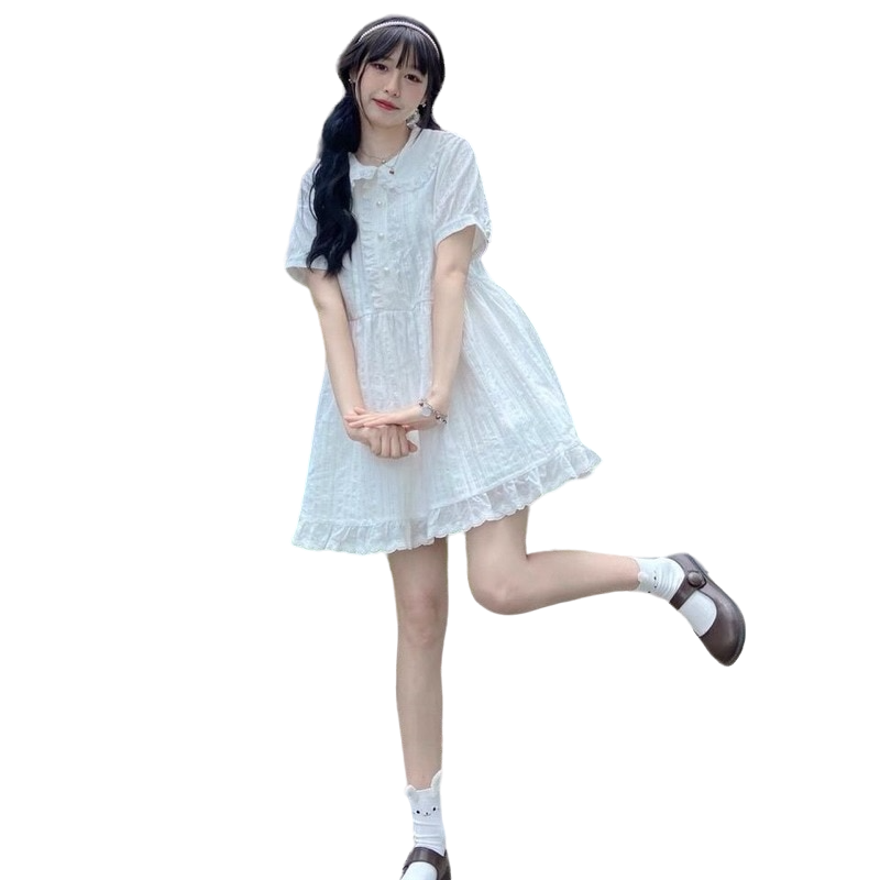 Kawaii White Mini Dress