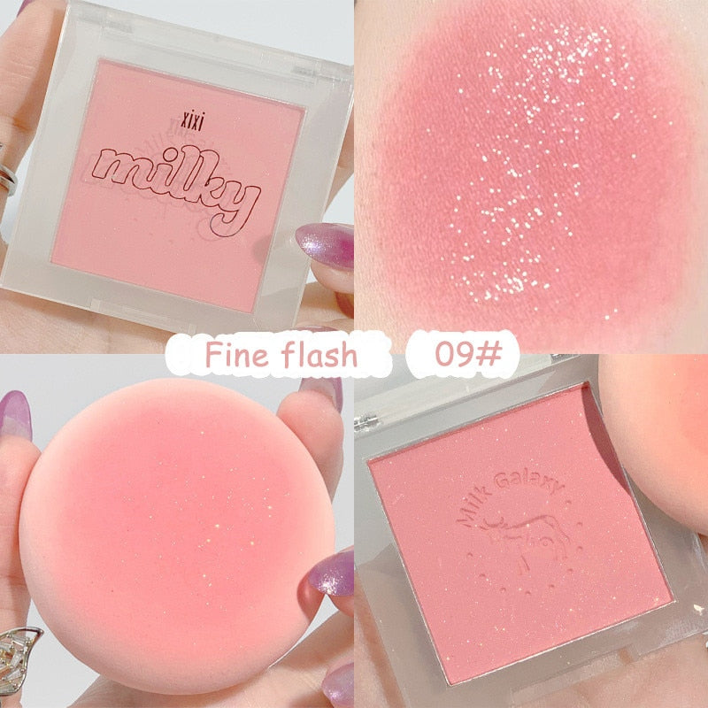 Soft Matte Blush Mini Portable Natural Blush Palette Peach Pink Red Rouge Cheek Long-lasting Nude Makeup Cosmetic Face Makeup