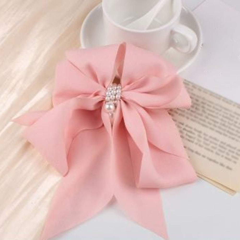 Wild Big Large Fashion Women Girls Hair Band Trendy Hairpin Casual Hair Clip Cute Ribbon Bow Ladies accessories Big Bow Barrette