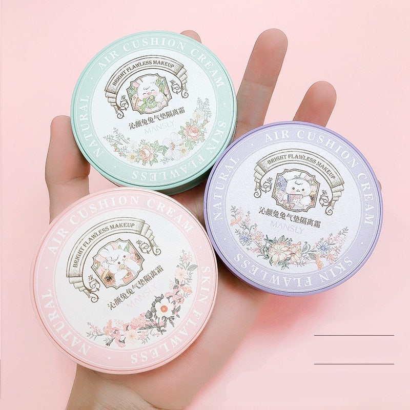 Cartoon Cute Air Cushion BB Cream Oil-Control Moisturizing Long Lasting Matte Concealer Foundation Waterproof Face Base Makeup