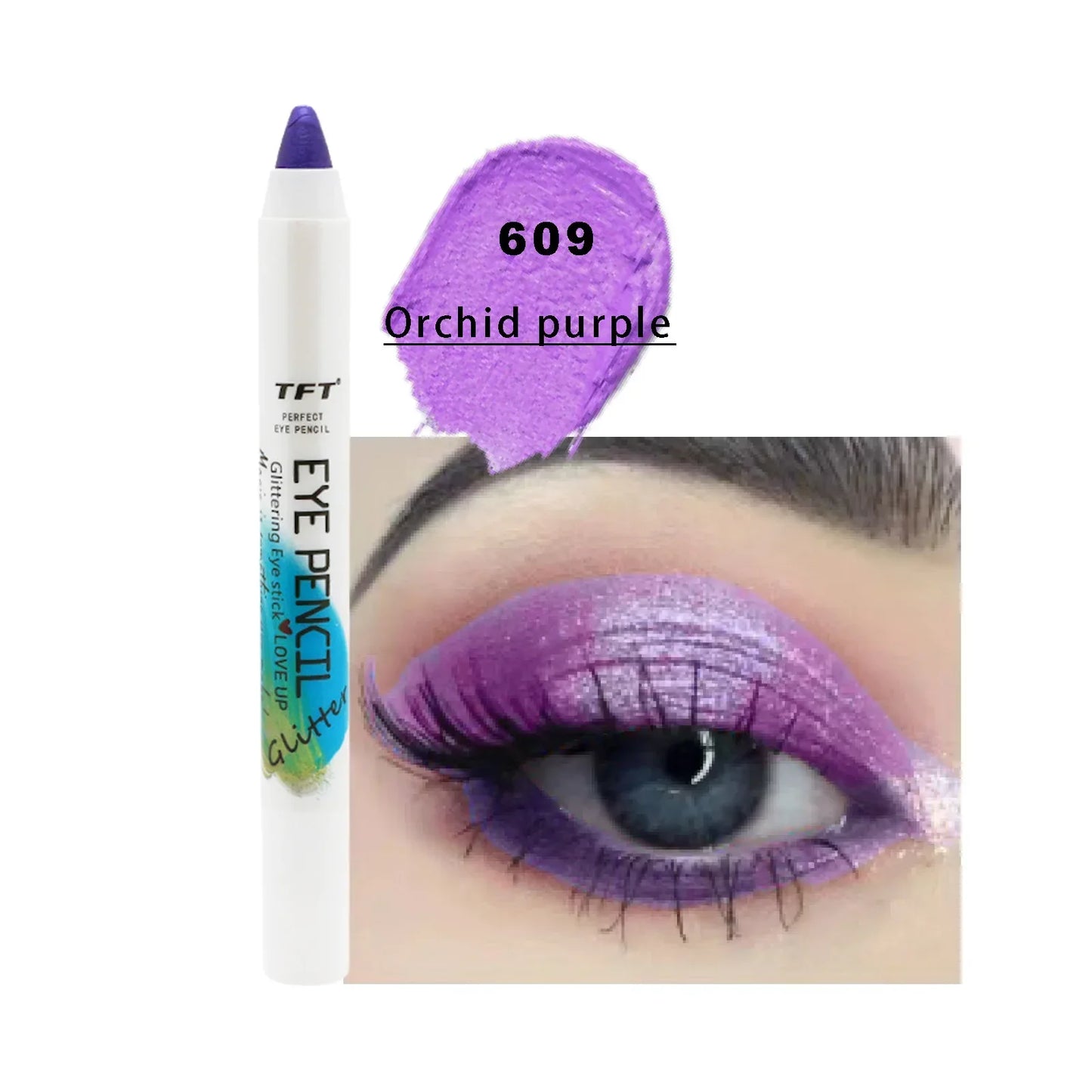 qgtao Pearlescent Eyeshadow Pencil Glitter Silkworm Liner Pen Highlighter Long Lasting Matte Eye Shadow Stick Eyes Makeup Cosmetics