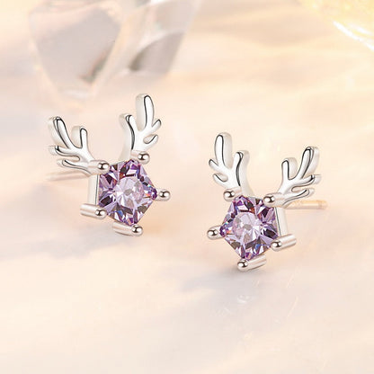 Cute Christmas Elk Dangle Earrings For Women Charm Xmas Deer Star Bowknot Round Ball Drop Earring Girls New Year Party Jewelry
