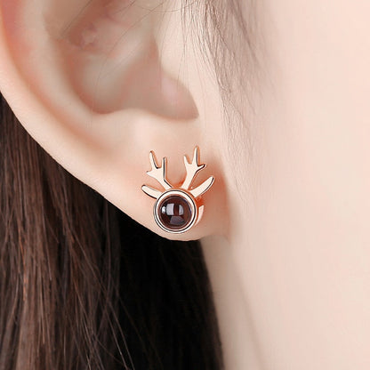 Cute Christmas Elk Dangle Earrings For Women Charm Xmas Deer Star Bowknot Round Ball Drop Earring Girls New Year Party Jewelry