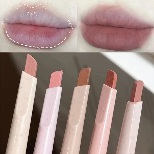 qgtao Matte Contour Lip Liner 5 colors Waterproof Lasting Plump Velvet Lipstick Natural Outline Lips Line Pen Lips Makeup Cosmetics