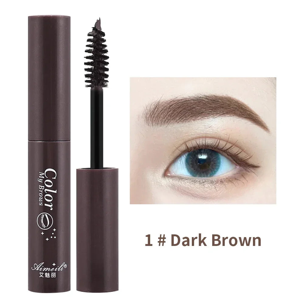 qgtao 3 Colors Eyebrow Tint Waterproof Long Lasting Liquid Enhacer Dye Eyebrow Gel Cream Black Natural Mascara Tint Makeup Cosmetics