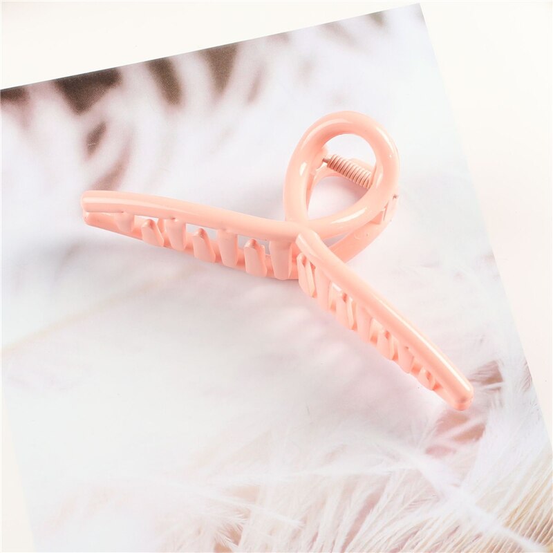 2022 Korean Solid Color Large Hair Claw Clips Fashion Matte Hair Claws Hairpin Women Girls Barrette Hair Accessories