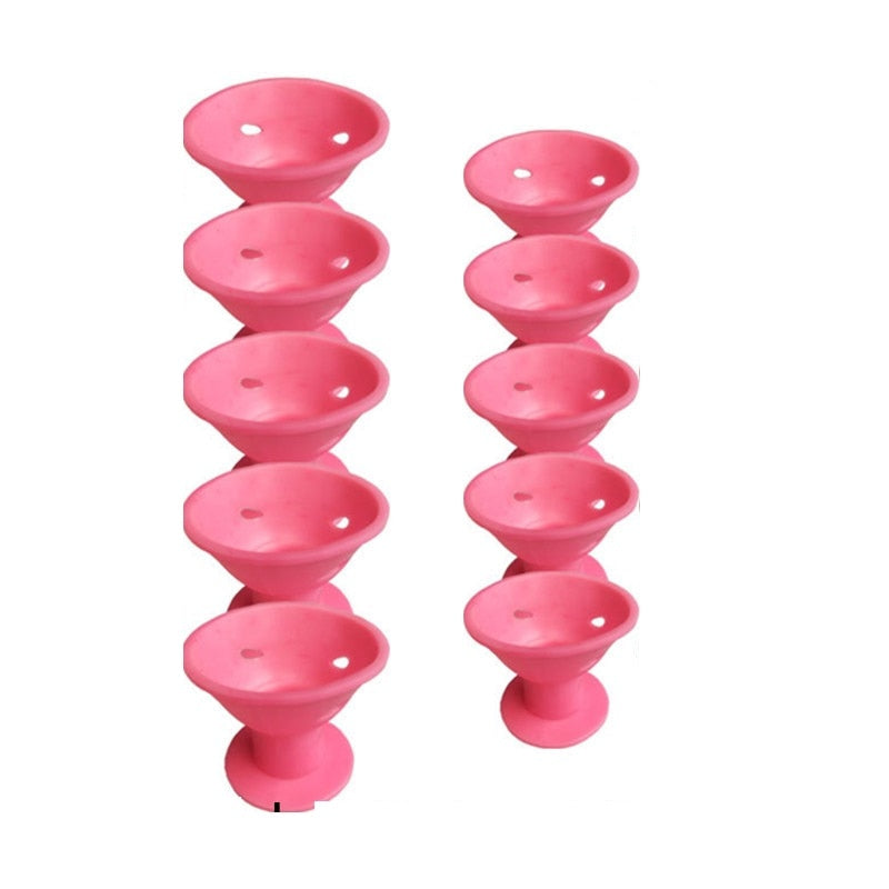 10/20/set Soft Rubber Magic Hair Care Rollers Silicone Hair Curler No Heat No Clip Hair Curling Styling DIY Tool for Curler Hair