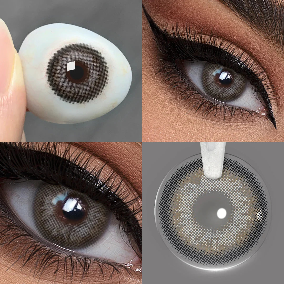 qgtao Colored Contact Lenses Natural Look Brown Eye Lenses Beauty pupils Blue contact Lenses Eye Cosmetic Color Lens