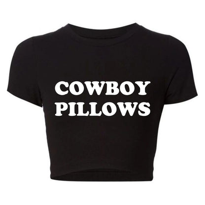 Cowboy Pillows Women Cropped Tops Harajuku Baby Tee Y2k Summer Fashion T Shirt Femme Kawaii Clothes Hot Girl Tshirt Dropshipping