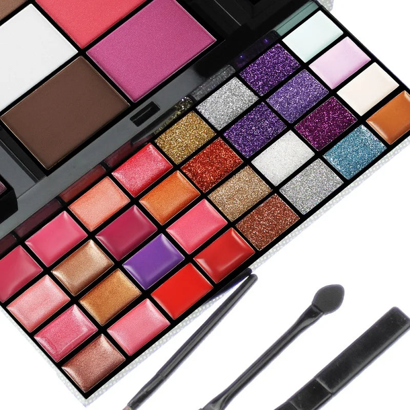 qgtao 40/74/78 Colors Glitter Eyeshadow Palette Matte Waterproof Long Lasting Pressed Powder Cosmetics Kit  Fashion Women MakeUp Tools