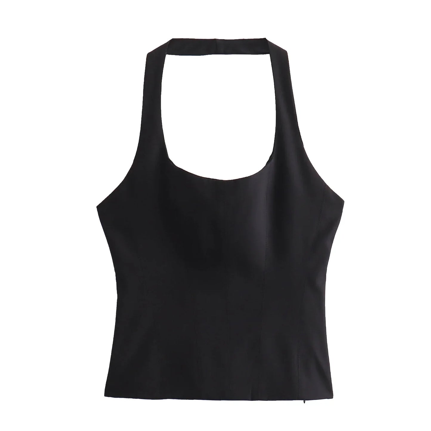 qgtao 2024 Women's Halter Top T-Shirt Official Store Woman Clothing Y2k Tops Clothes Youthful Corset Tanks & Camis Cheap