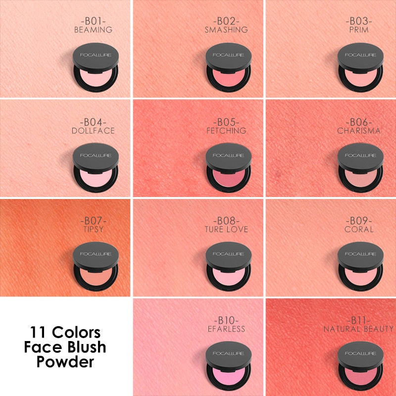 16 Colors Professional Minerals Blush Soft Smooth Face Powder Makeup Maquiagem