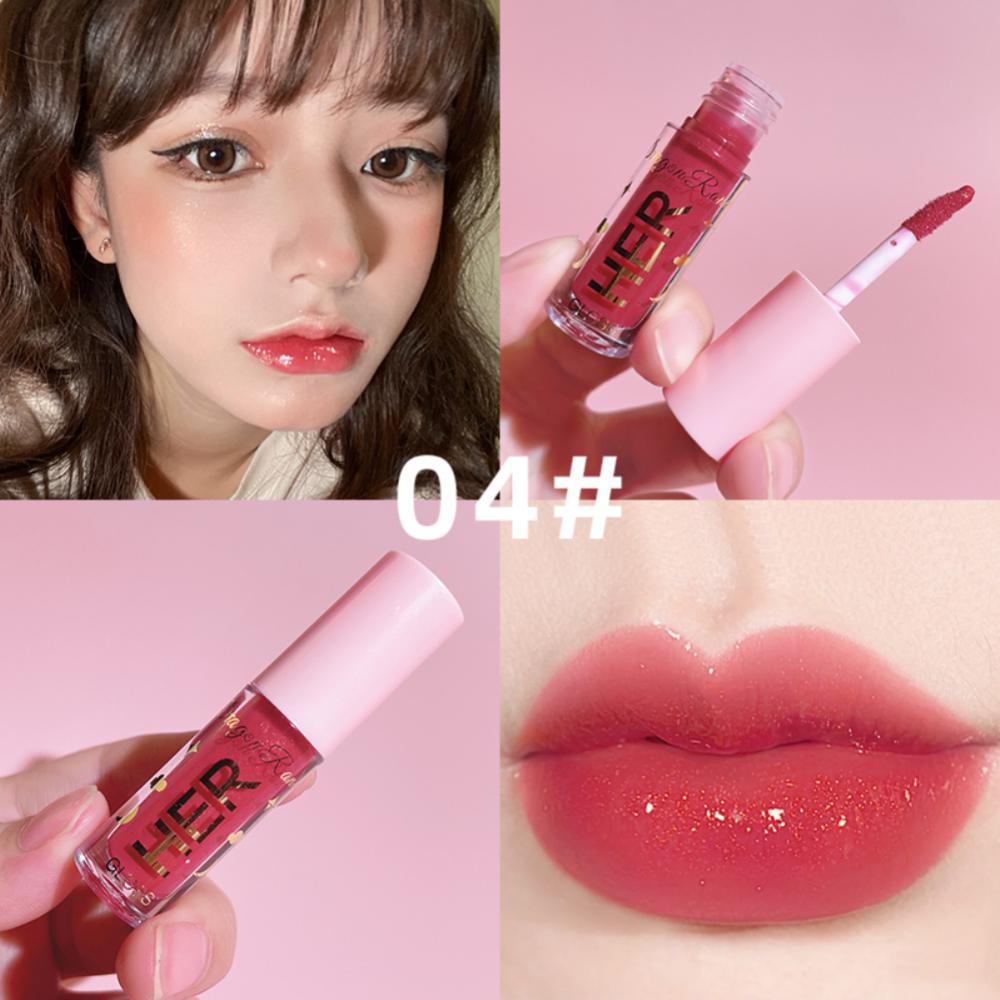 Moisturizing Mini Lip Gloss Oil Long Lasting Matte Air Lip Glaze Tint Sexy Red Shiny Liquid Lipsticks Makeup Cosmetics Jelly Lip