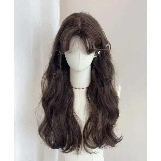 qgtao  -  Black wigs Long Body Wave Wig for Women daily party Cosplay Lolita Natural Hair Heat Resistant Synthetic Wig Headband 가발