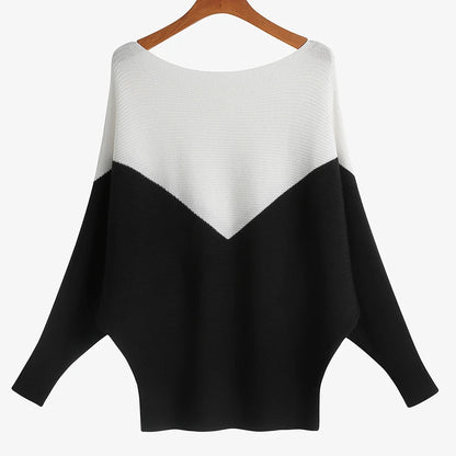 qgtao Winter 2024 Boat Neck Batwing Sweaters Pullovers Women Casual Cashmere Sweater Plus Size Knit Jumpers Tops Pull Femme