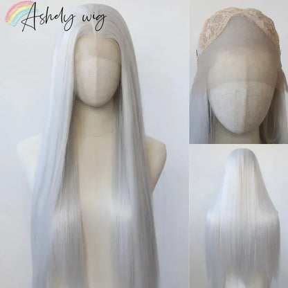 OKLULU  -  13*4 Dark Brown Synthetic Lace Front Wigs Chocolate Brown Long Straight Lace Front Wig for Women Pre Plucked Natural Hairline