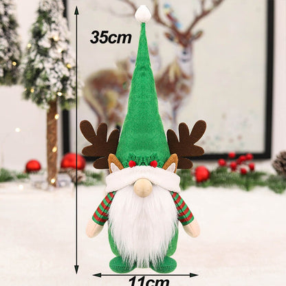 Christmas Gnomes Plush Elf Faceless Doll with Bell for Home Decor Handmade Tomte Swedish Gnome Scandinavian Figurine