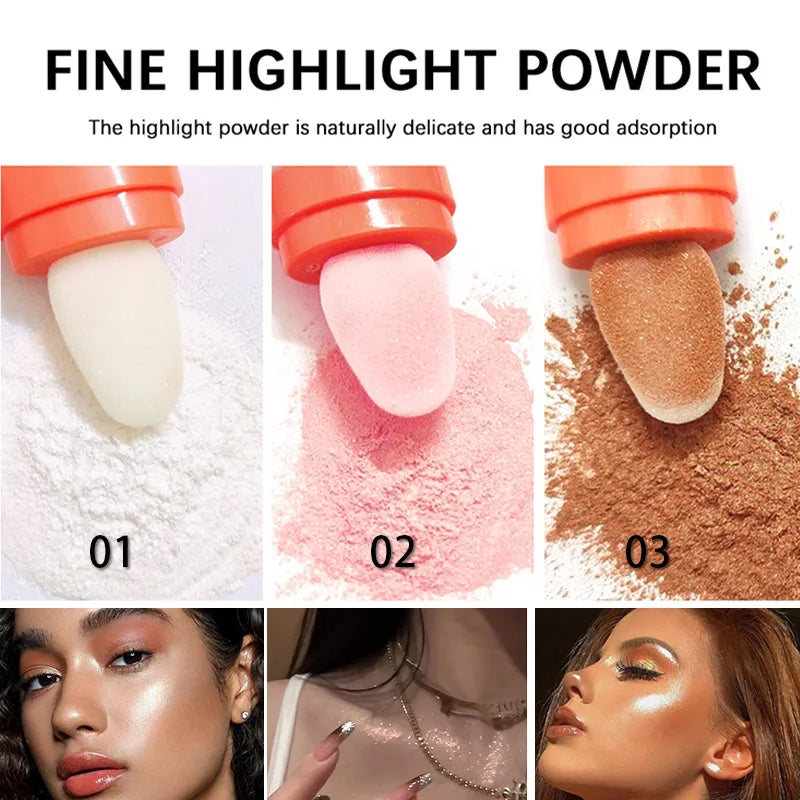 qgtao  Fairy Highlighter Powder Moonlight Polvo De Hadas Glitter Shimmer Contour Shading Illuminator for Women Face Body Glitter Makeup