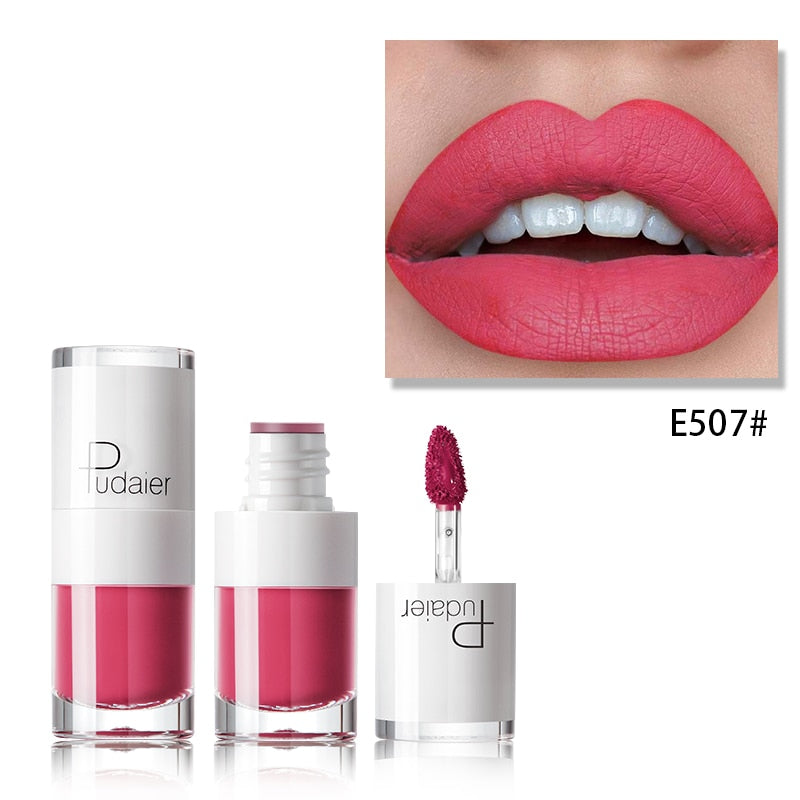 12 Colors Velvet Matte Liquid Lipstick Waterproof Sexy Nude Lip Gloss Tint Moisturizing Long Lasting Lip Glaze Makeup Cosmetic