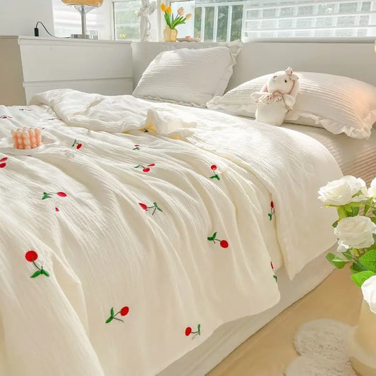 Yeknu Korean Ins Cool Blanket Quilt for Summer Soft And Skin Friendly Cool In Summer For Girl For Baby Double Air Conditioning Quilt