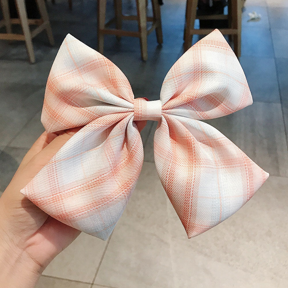 Wild Big Large Fashion Women Girls Hair Band Trendy Hairpin Casual Hair Clip Cute Ribbon Bow Ladies accessories Big Bow Barrette