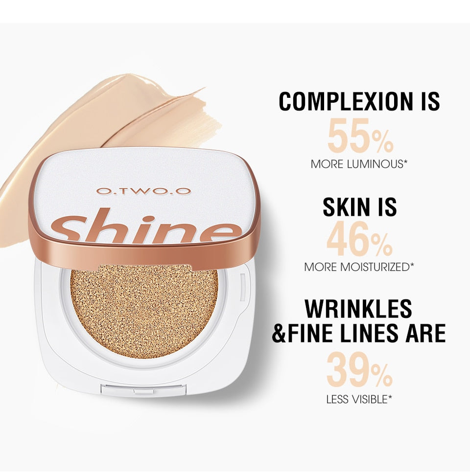 BB Cream Air Cushion CC Cream Concealer Brighten Makeup Base Long Lasting Foundation Cushion Compact With Makeup Puff