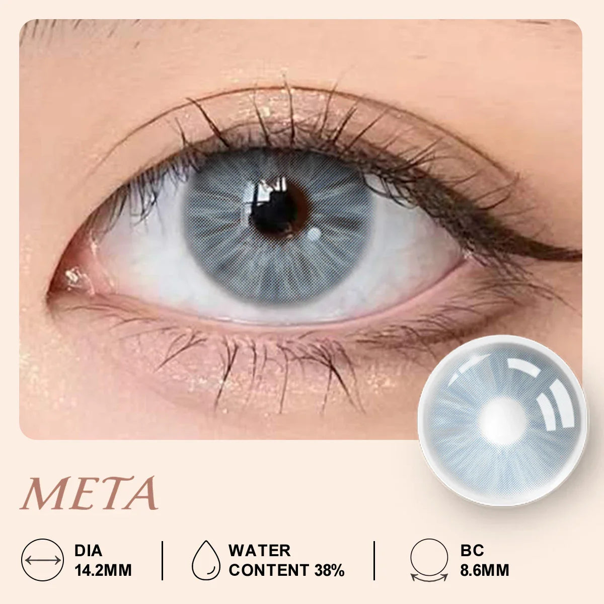 qgtao Hot Sale Natural Colored Contact Lenses Half Year Color Contact Lenses Multicolored Colored Contact Lens Blue Eye Lens