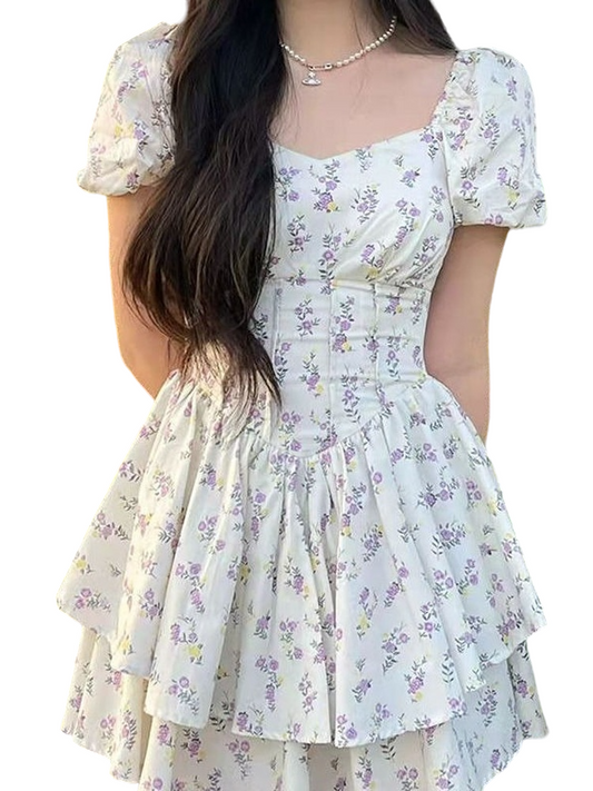 Coquette Summer Floral Dress