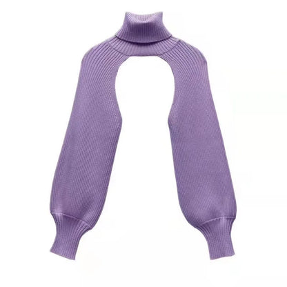 Women Ultra-short Sweater Coat 2022 Autumn Winter Long Sleeve Loose Knitted Crop Tops Solid Color Sexy Cardigan Sweaters Tops
