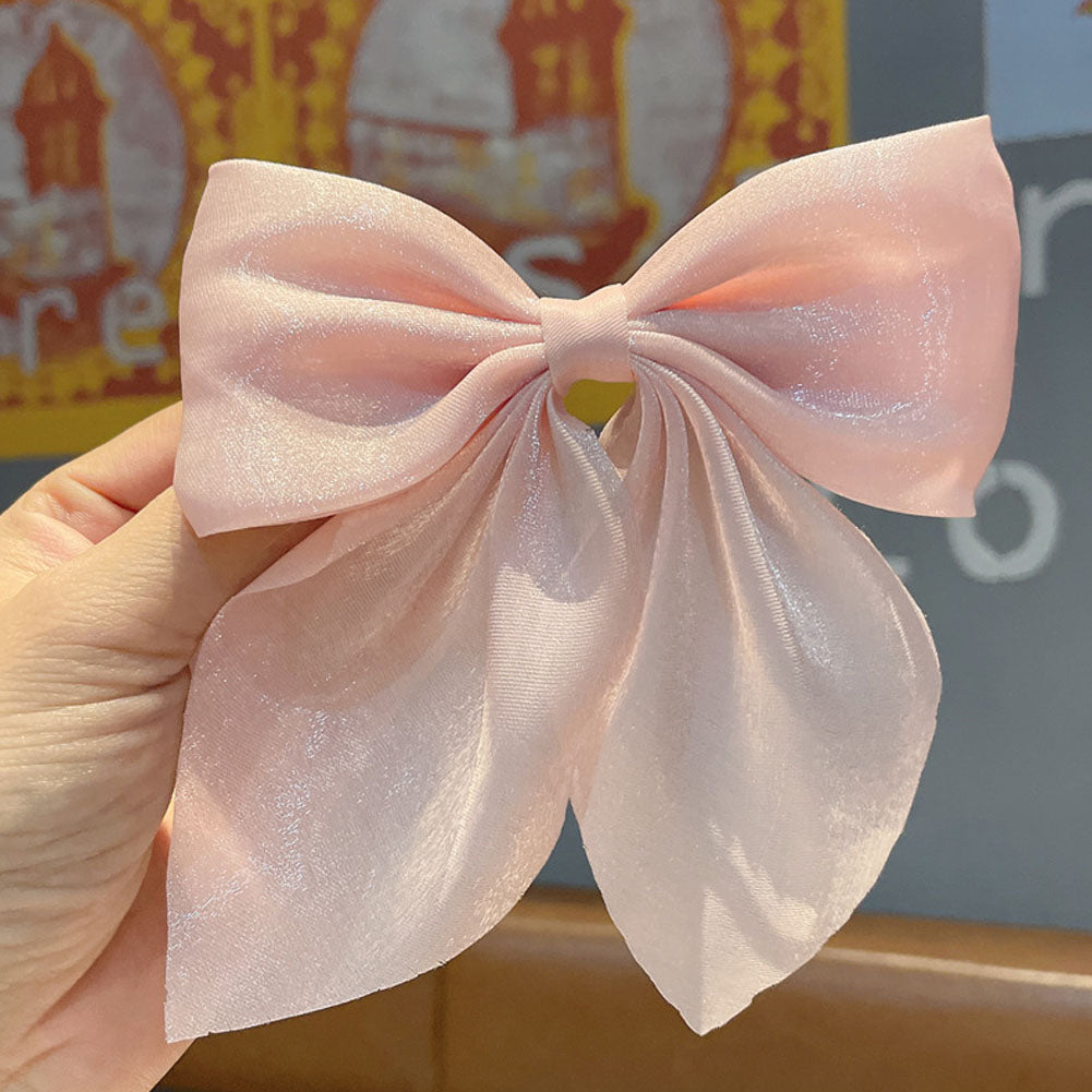 Wild Big Large Fashion Women Girls Hair Band Trendy Hairpin Casual Hair Clip Cute Ribbon Bow Ladies accessories Big Bow Barrette