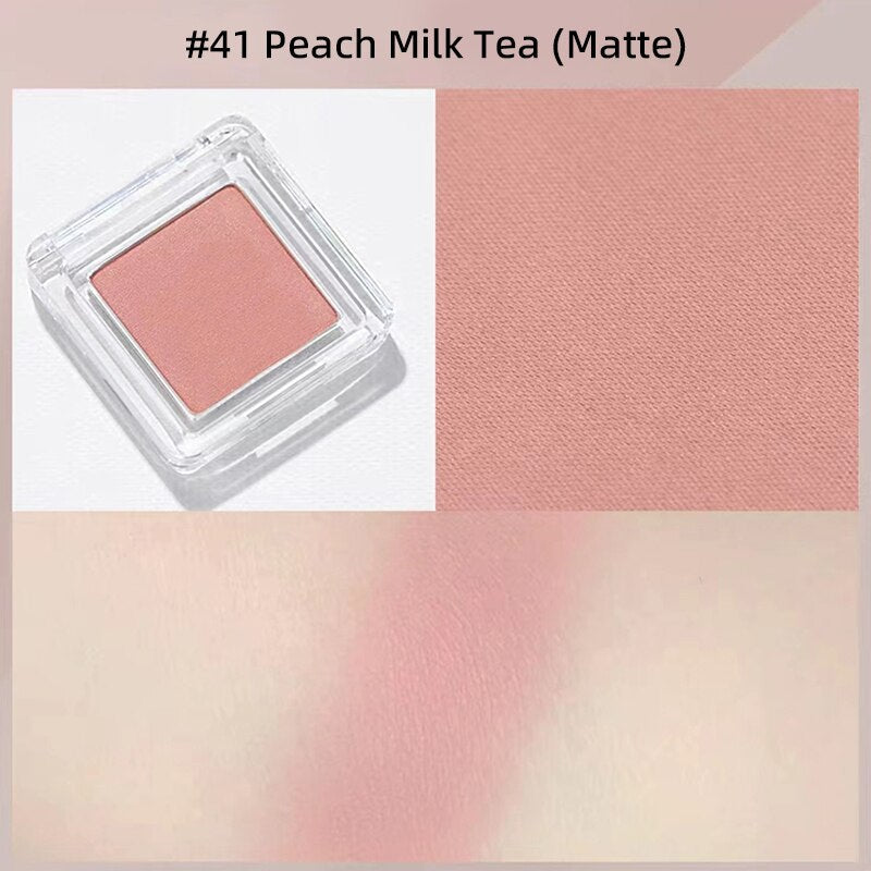 Blush Highlight Repair Blush Purple Blush Peach Color Matte Natural Milk Apricot Blush Makeup Portable Small Blush