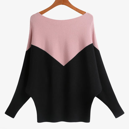qgtao Winter 2024 Boat Neck Batwing Sweaters Pullovers Women Casual Cashmere Sweater Plus Size Knit Jumpers Tops Pull Femme