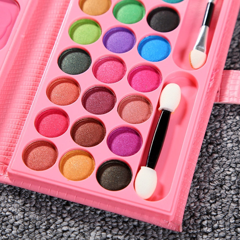 33 Colors Eye Shadow Box Girls Kids Eyeshadow Pallet Beginner Makeup Kit Eyeshadow Pan Eyeshadow Palette Blush Palette Makeup