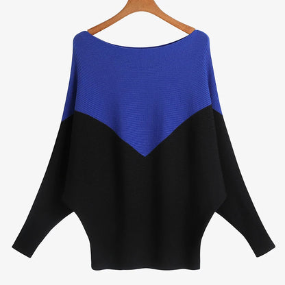 qgtao Winter 2024 Boat Neck Batwing Sweaters Pullovers Women Casual Cashmere Sweater Plus Size Knit Jumpers Tops Pull Femme