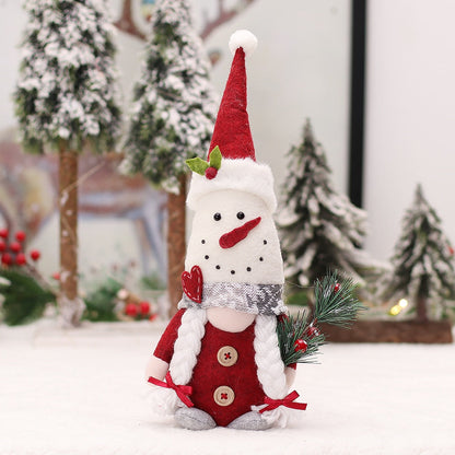 Christmas Gnomes Plush Elf Faceless Doll with Bell for Home Decor Handmade Tomte Swedish Gnome Scandinavian Figurine