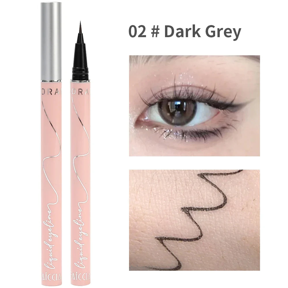 qgtao  Matte Colored Eyeliner Liquid Pencil White Red Party Eye Makeup Tools Waterproof Lasting Quick-drying No Blooming Black EyeLiner