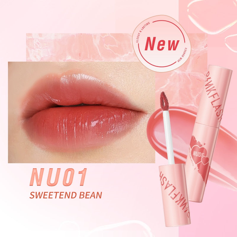 Super Glossy Mosturizing Liquid Lipstick Waterproof Long-lasting Non-sticky High Pigment Lip Gloss Makeup Cosmetics