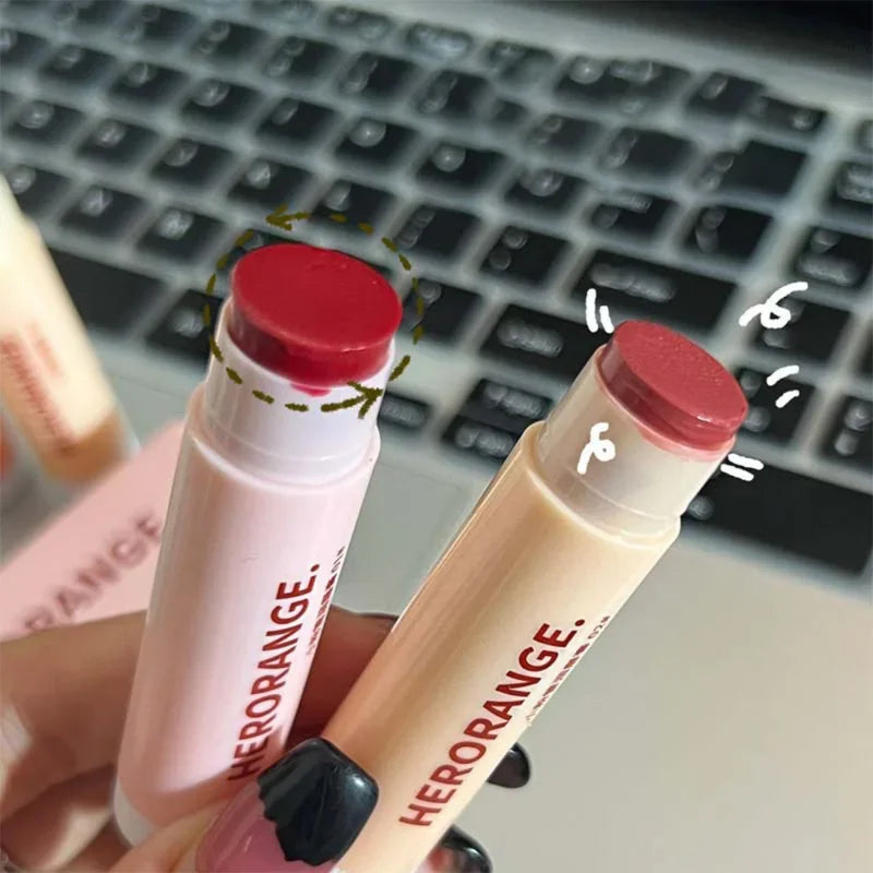 qgtao Colored Moisturizing Lip Balm Set Makeup Jelly Nude Rose Black Tea Lipstick Almond Coffee Lip Tint Primer Colorless Lips Care