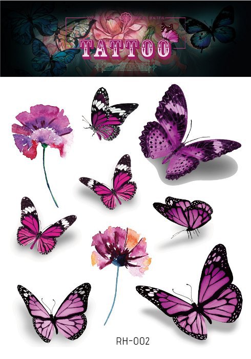 Fairy Butterfly Wings Shiny Tattoo Sticker Waterproof Eyes Face Hand Body Art Fake Tattoos Women Makeup Dance Music Festival