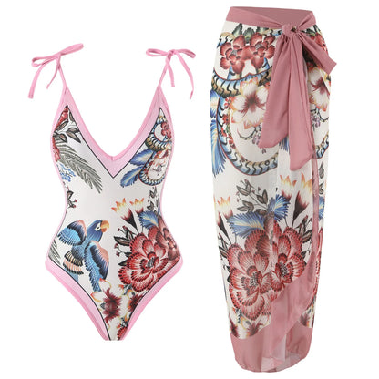 qgtao New Arrival Push Up Women Bikini Set Floral Printed Ruffle Bikinis Strappy Bandage Swimwear Brazilian Biquini Bathing Suit