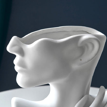 Nordic Style Ceramic Vase Woman Body Model Modern Body Art Vase Home Decoration Creative Flower Pot Living Room Decoration