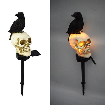 Halloween Skull Ghost Crow Outdoor Lighting Horror Party Courtyard Home Decoration Holiday Lighting Garden Decor Accessories