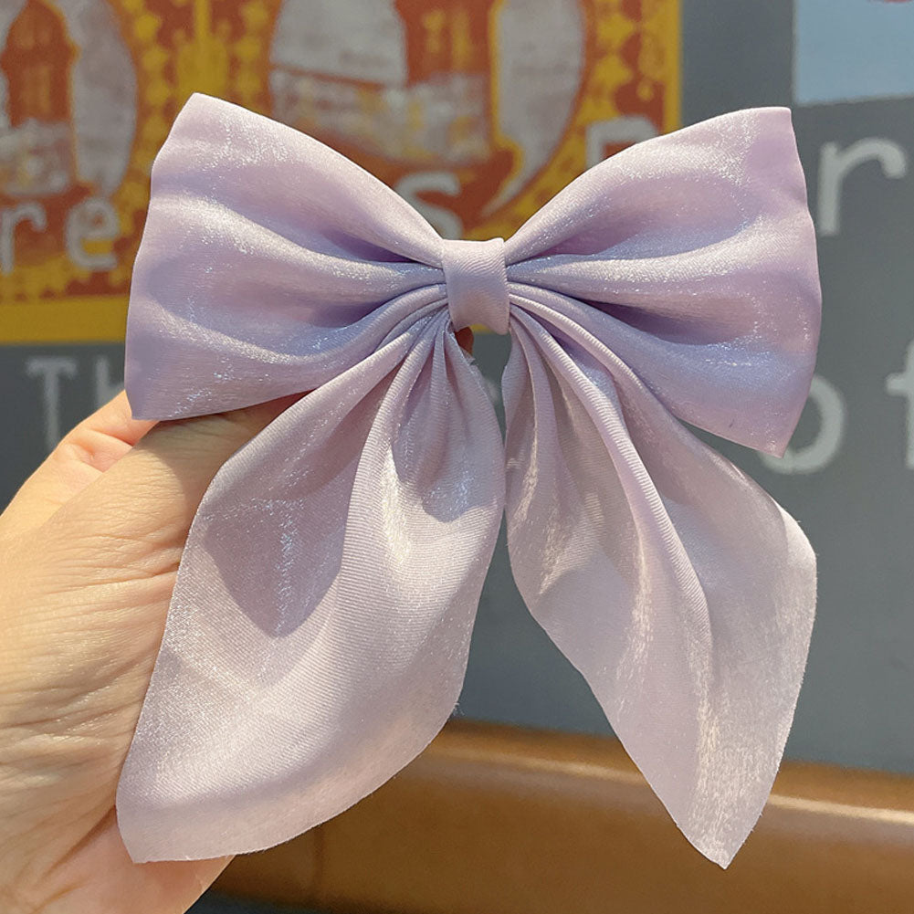 Wild Big Large Fashion Women Girls Hair Band Trendy Hairpin Casual Hair Clip Cute Ribbon Bow Ladies accessories Big Bow Barrette