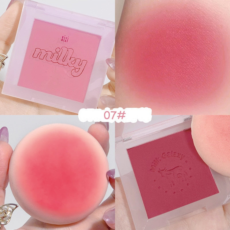 Soft Matte Blush Mini Portable Natural Blush Palette Peach Pink Red Rouge Cheek Long-lasting Nude Makeup Cosmetic Face Makeup