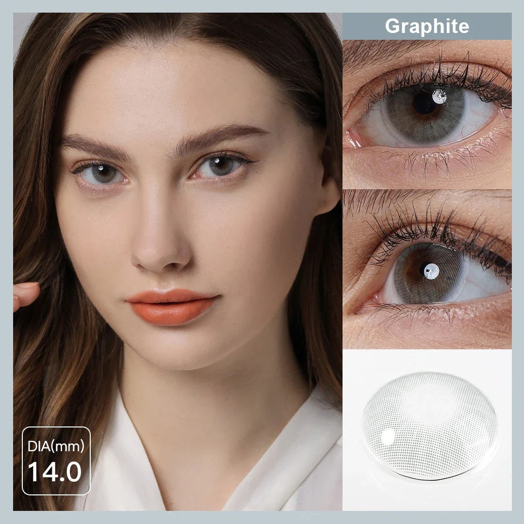 qgtao Natural Eye Color Lenses Color Contact Lenses For Eyes Gray Lens Colored Contact Lenses Beauty Pupils Eye Lenses