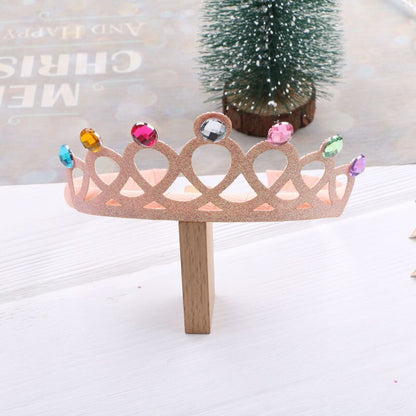 Headbands For Kids Girl Princess Hairbands Yarn Crown Bow Knot Tiara Flower Child Hair Accessories Korean Handmade Wholesale