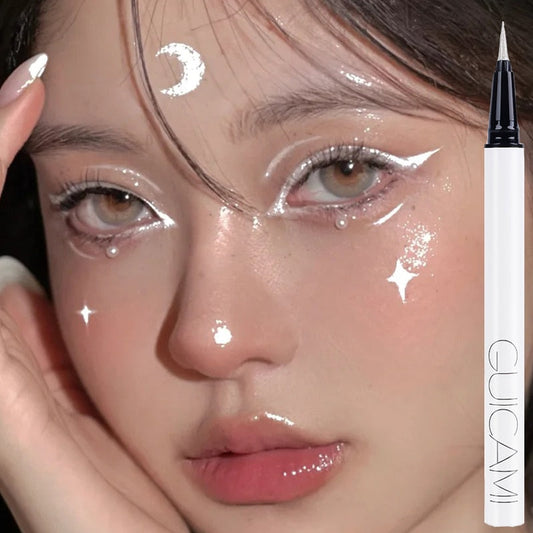 1PC Diamond Glitter Eye Liner Pencil Eye Makeup Highlighter Waterproof Pearl White Brighten Silkworm Shadow Liquid Eyeliner Pen